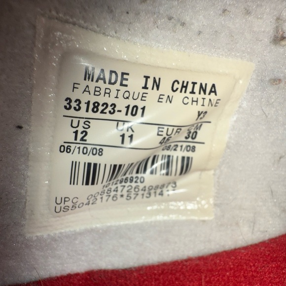 Nike White and Red Graphic High-Tops - Picture 6 of 8